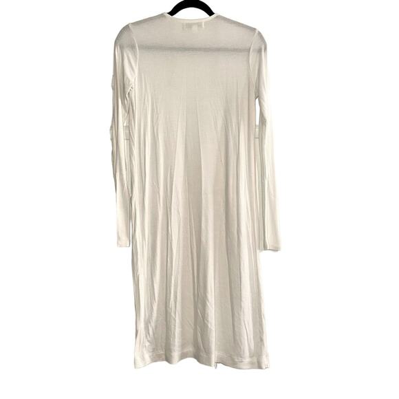 Spiritual Gangster Slim Sleeve Ribbed Open Front Long Cardigan XS - Picture 4 of 8